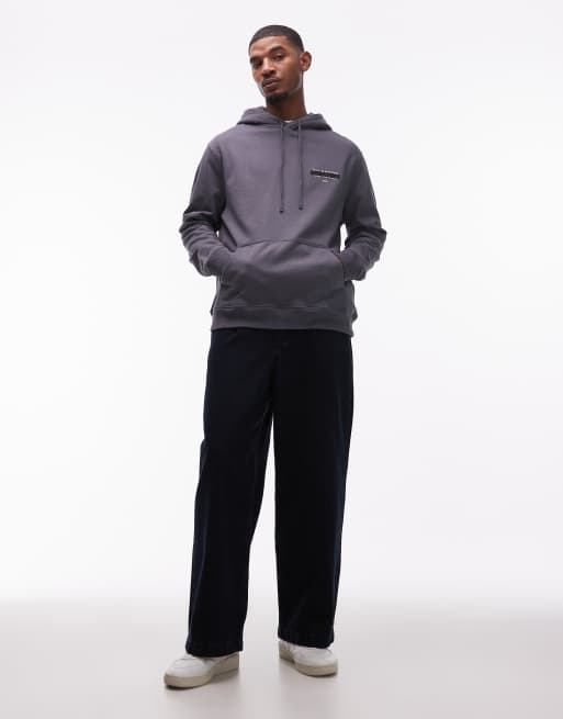 Allsaints redact hoodie in washed blue, 2 of 5