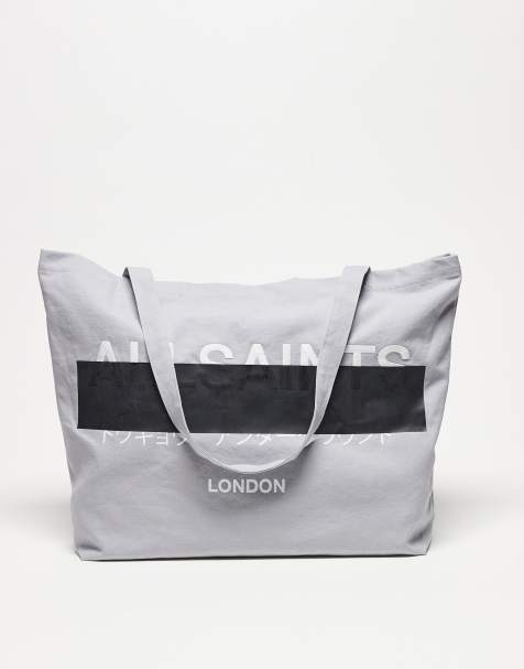 AllSaints – Redact – Szara torba shopper unisex typu tote - view 1