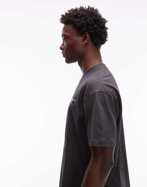 AllSaints Redact t-shirt in charcoal, 4 of 5