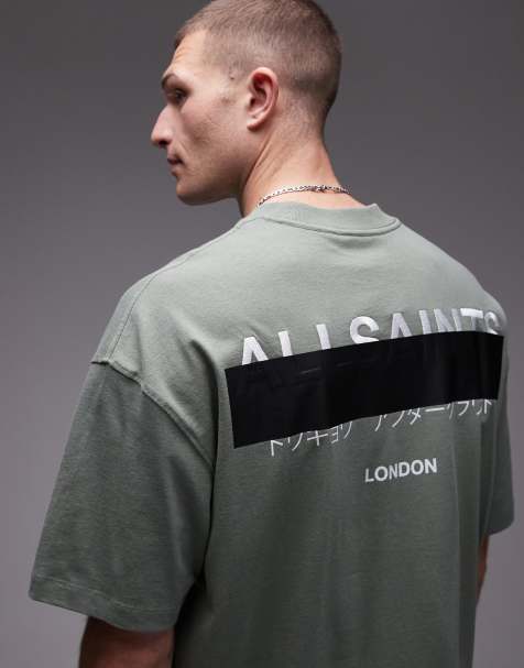Allsaints redact t-shirt in Island green - view 1