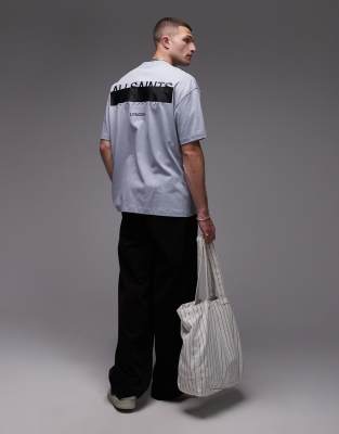 Allsaints Redact Oversized Embroidered Logo T-shirt