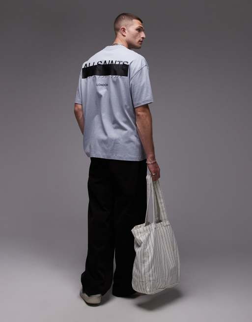 Allsaints redact t-shirt in willow blue