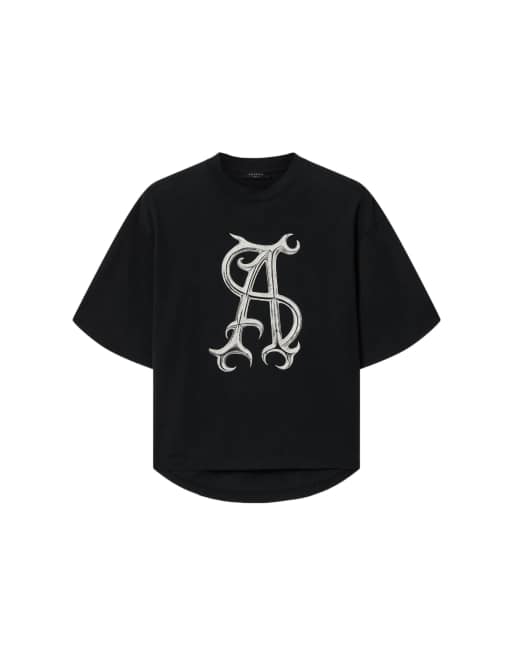 AllSaints - Reflex Amelie - Camiseta negra, 2 de 7