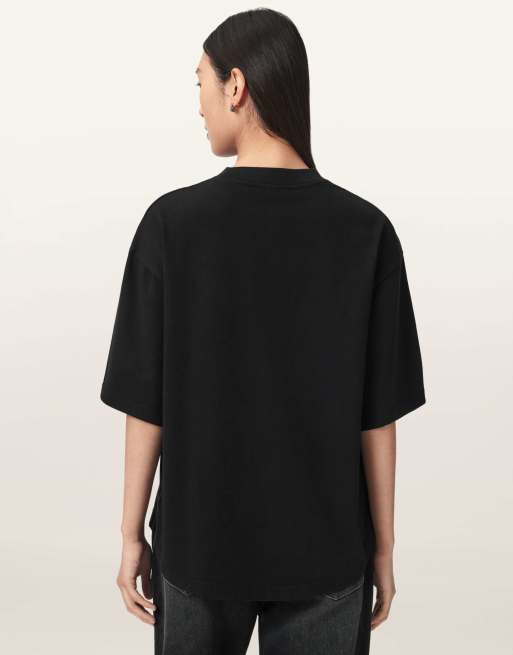 AllSaints – Reflex Amelie – T-Shirt in Schwarz, 3 von 7