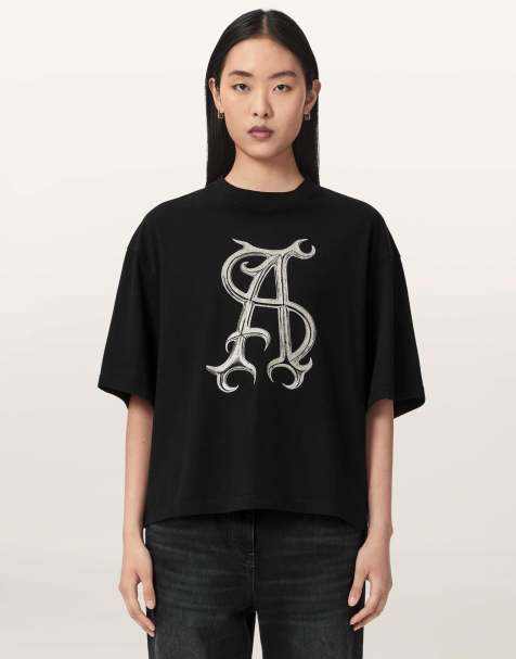 AllSaints - Reflex Amelie - T-shirt in zwart - view 1