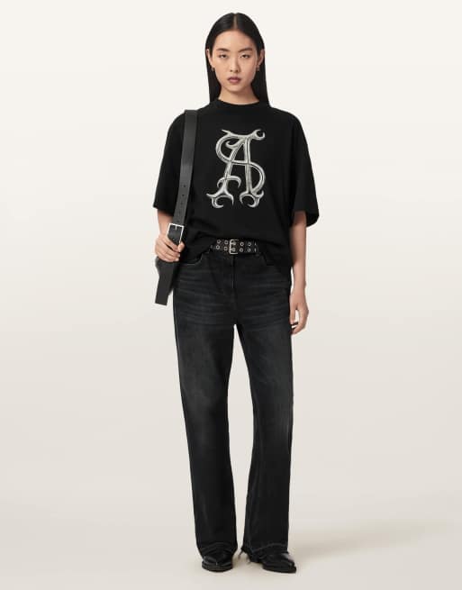 AllSaints - Reflex Amelie - T-shirt - Noir, 6 de 7