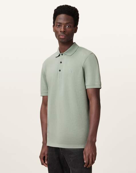 AllSaints - Reform - Polo in mineraalgroen - view 1