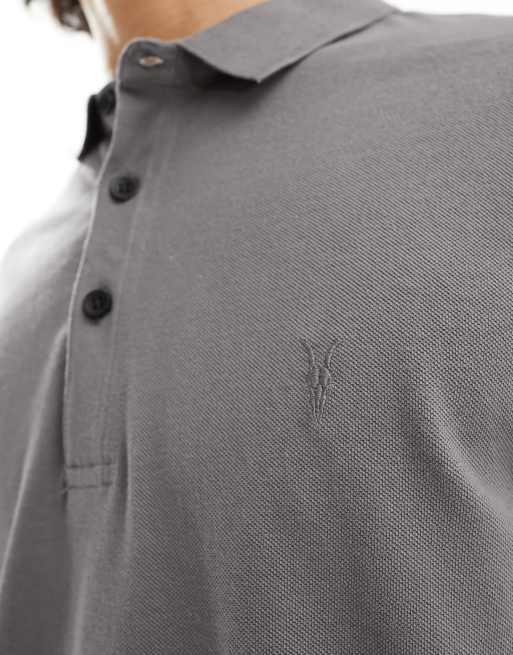 All saints grey polo best sale