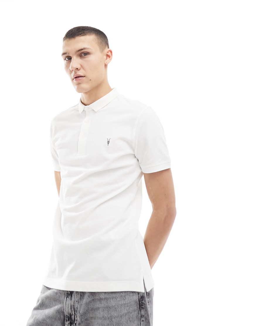 AllSaints Reform polo shirt white