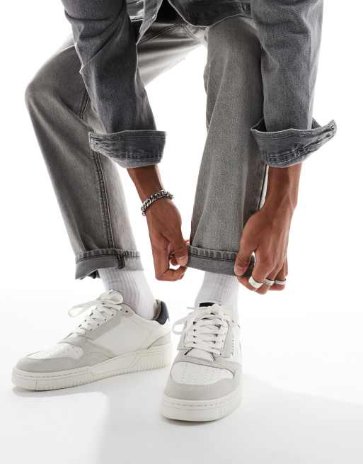 AllSaints - Regan - Baskets basses en cuir - Blanc, 4 de 5