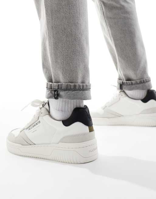 AllSaints - Regan - Baskets basses en cuir - Blanc, 5 de 5