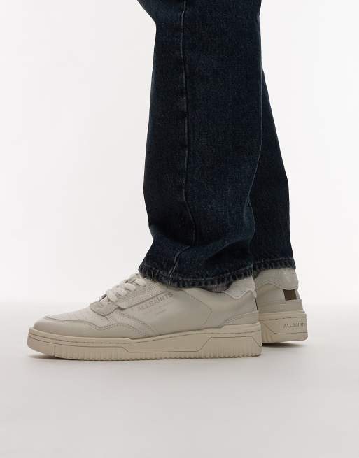 AllSaints – Regan – Białe buty sportowe przed kostkę, 4 z 5