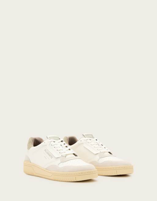 AllSaints - Regan - Hvide og grå lave sneakers i læder