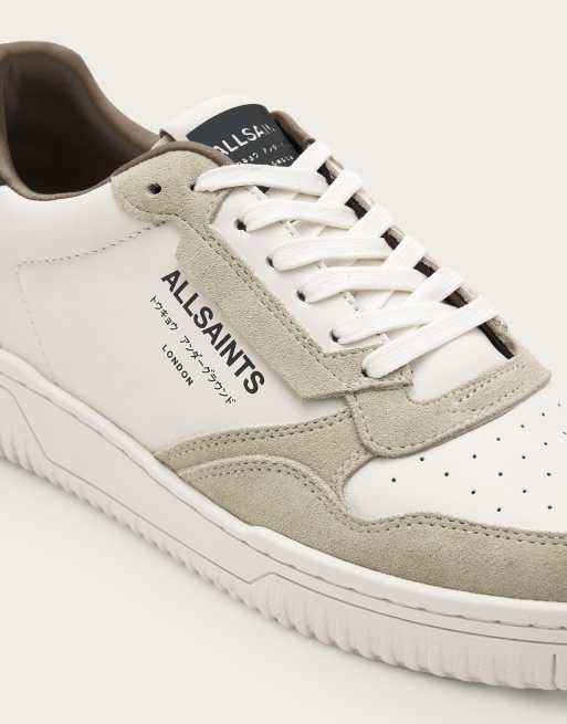 AllSaints - Regan - Hvide sneakers med lav top i læder med logo, 4 af 5