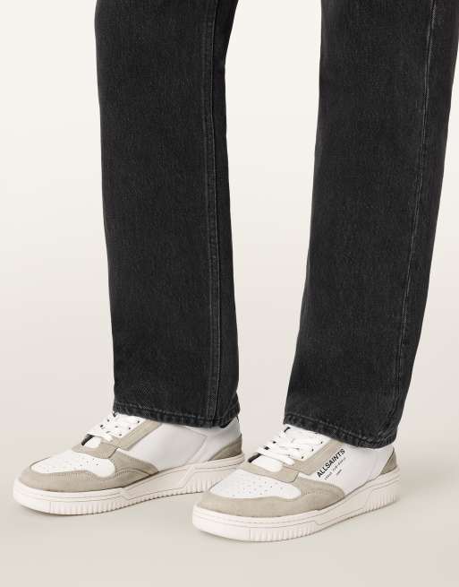 AllSaints - Regan - Hvide sneakers med lav top i læder med logo, 5 af 5