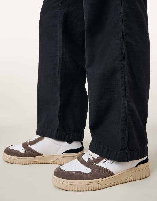 AllSaints – Regan – Niedrige Sneaker in Weiß