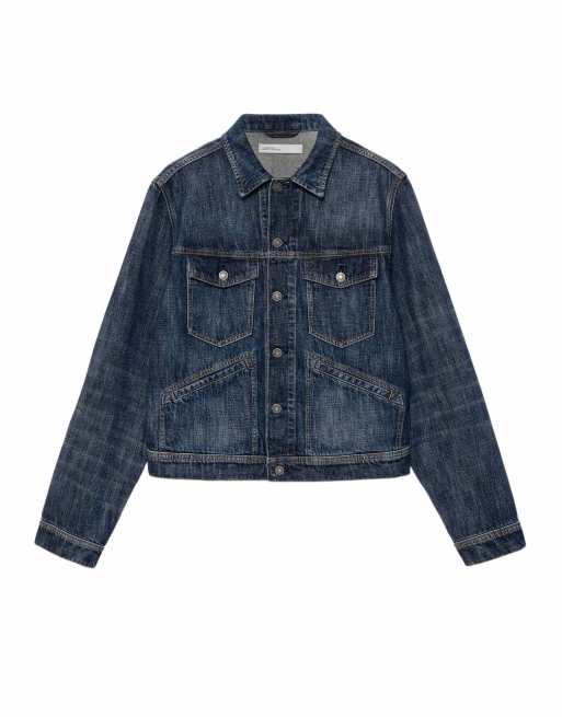 AllSaints Regular Trucker in Dunkelindigo, 2 von 6