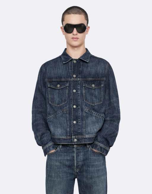 AllSaints Regular Trucker in Dunkelindigo, 4 von 6