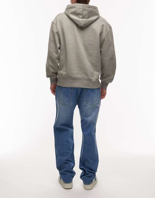 AllSaints – Reid – Niebieskie jeansy z prostymi nogawkami i efektem sprania, 2 z 5