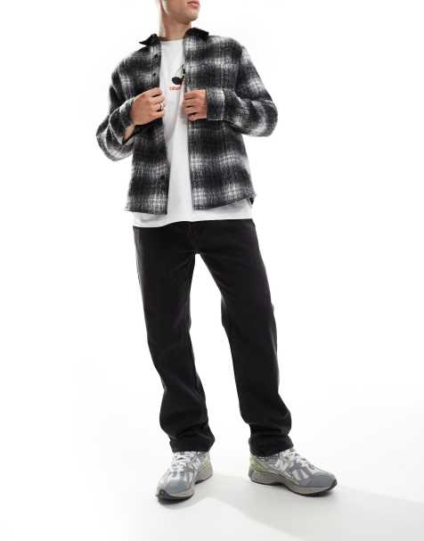 AllSaints Reid straight jeans in washed black - view 1
