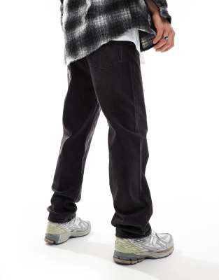 Allsaints Reid Straight Jeans In Black