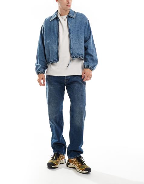 AllSaints Reid straight jeans in washed indigo - view 1