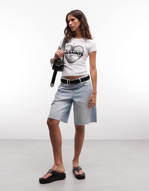 AllSaints - Relfect Stevie - T-shirt à manches courtes avec logo graphique et imprimé au dos - Blanc, 3 de 4