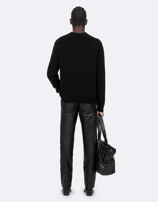 AllSaints - Remus cuello redondo en negro, 4 de 7