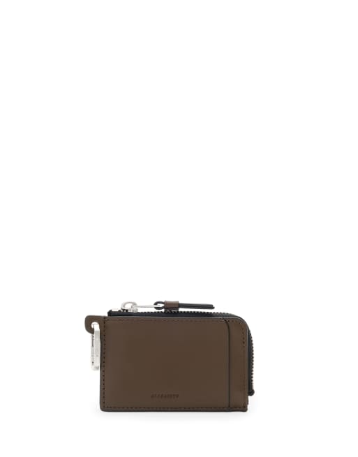 AllSaints – Remy – Geldbörse in Fango-Braun