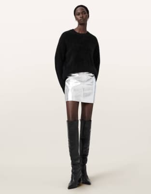 AllSaints - Renai - Rock in Silber-Grau