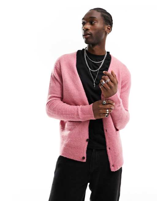 Asos pink outlet cardigan