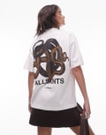 [AllSaints] AllSaints Reticulate Etta t-shirt in chalk white 14 Chalk White