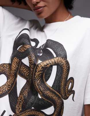 Allsaints Reticulate Graphic T-shirt Dress