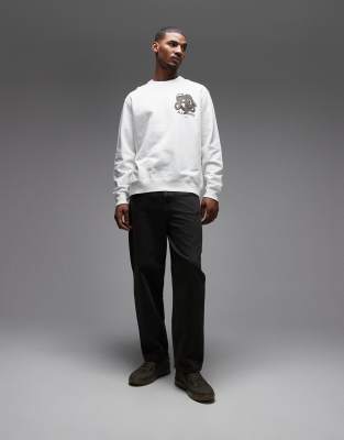 Allsaints Reticulate Sweatshirt In White
