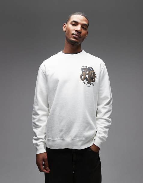 AllSaints - Reticulate - Sweatshirt in krijtwit - view 1