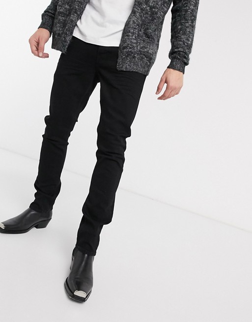 AllSaints Rex slim fit jeans in washed black