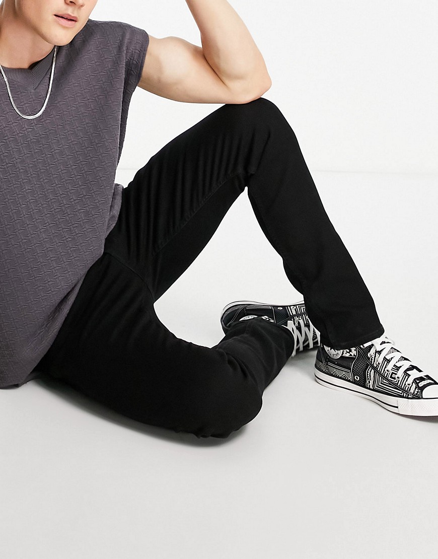 AllSaints Rex slim jeans in black