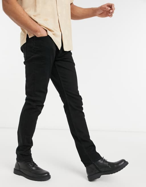 AllSaints – Rex – Svarta slim jeans