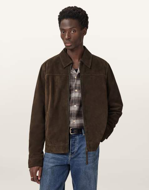 AllSaints – Rhone – Jacke in Kakaobraun - view 1