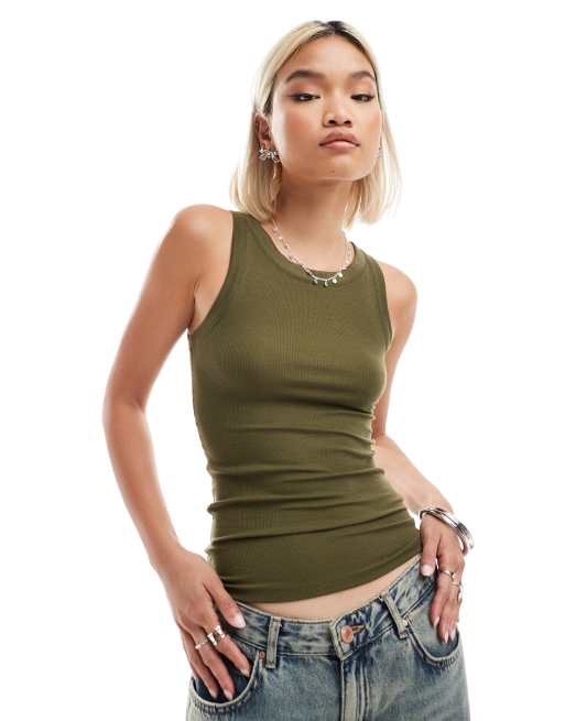 AllSaints - Rina - Kakigrøn tanktop
