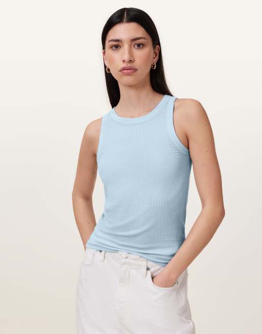 AllSaints - Rina - Tanktop in poederblauw