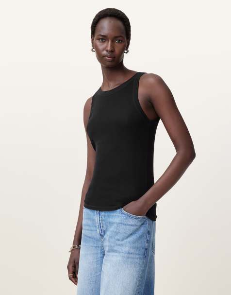 AllSaints – Rina – Tanktop in Schwarz - view 1