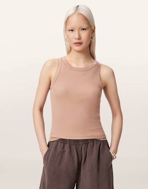 AllSaints – Rina – Tanktop in Toskana-Rosa - view 1