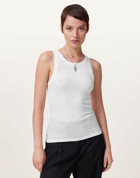 AllSaints – Rina – Tanktop in Weiß - view 1