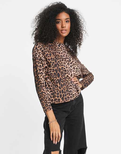 All saints outlet leopard sweater