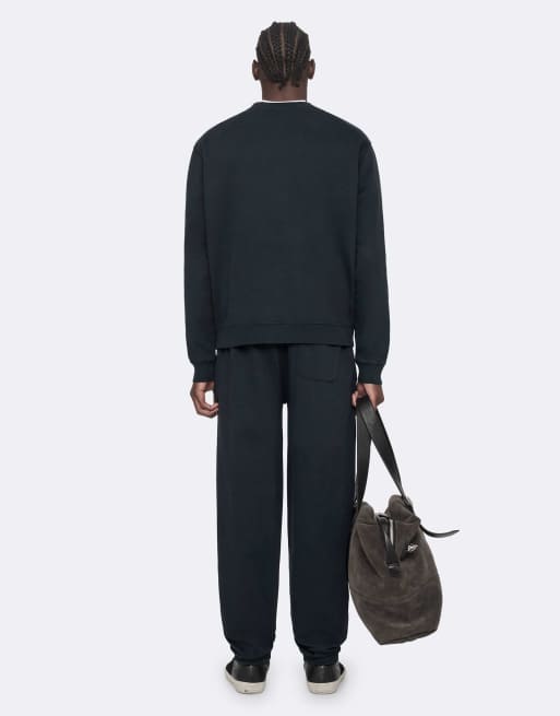 AllSaints River col rond bleu marine, 4 de 7
