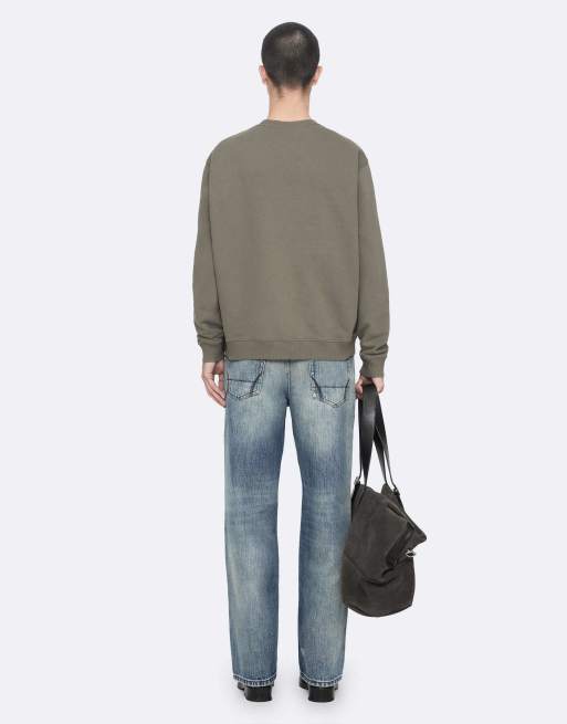 AllSaints River cuello redondo en caqui lavado, 4 de 7