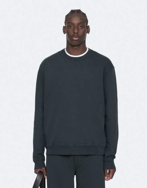 AllSaints River sweat noir délavé - view 1