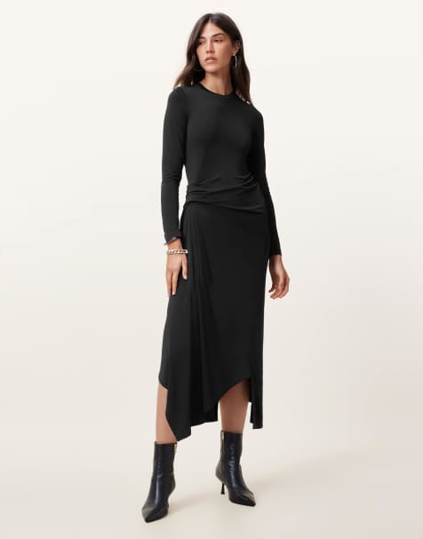 AllSaints – Rivi – Kleid in Schwarz - view 1