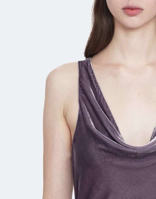 AllSaints robe courte Anise en gris lavande, 6 de 7